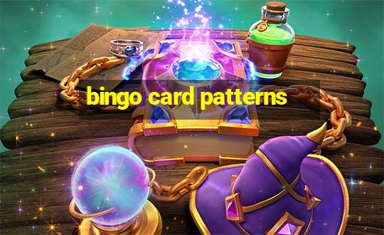 bingo card patterns