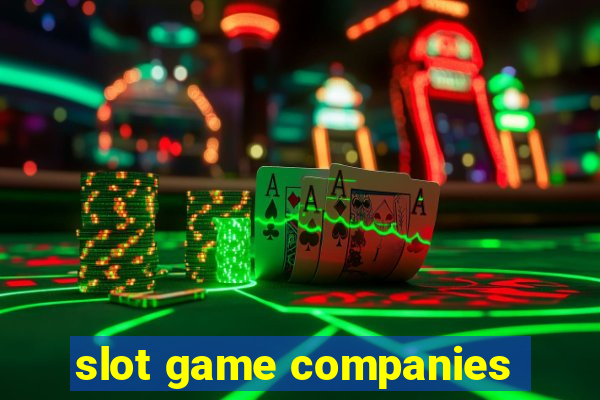 slot game companies