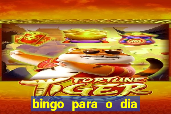 bingo para o dia do estudante