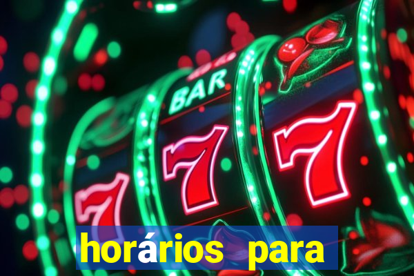 horários para jogar fortune rabbit