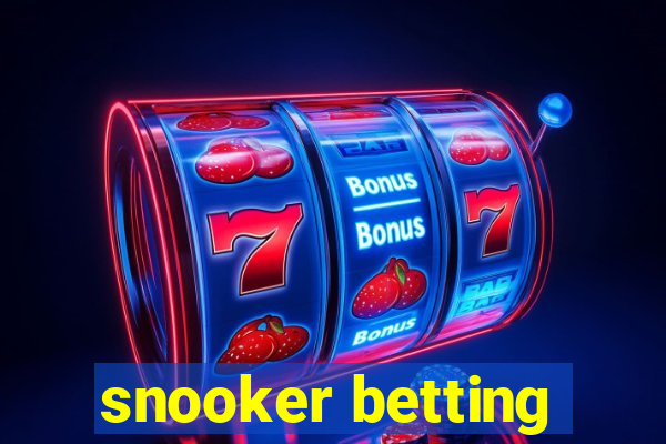 snooker betting