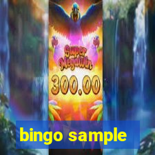 bingo sample