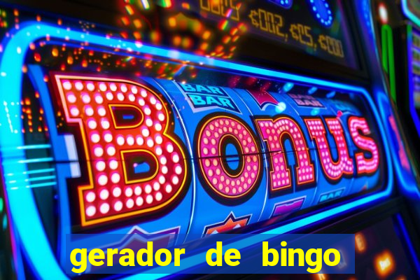 gerador de bingo de palavras