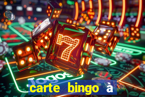 carte bingo à imprimer gratuit