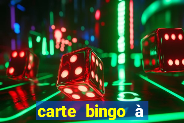 carte bingo à imprimer gratuit