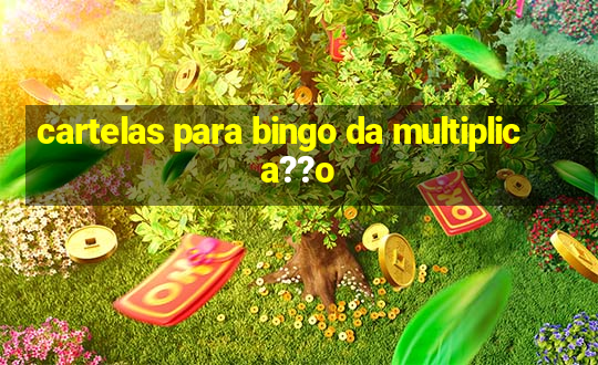 cartelas para bingo da multiplica??o