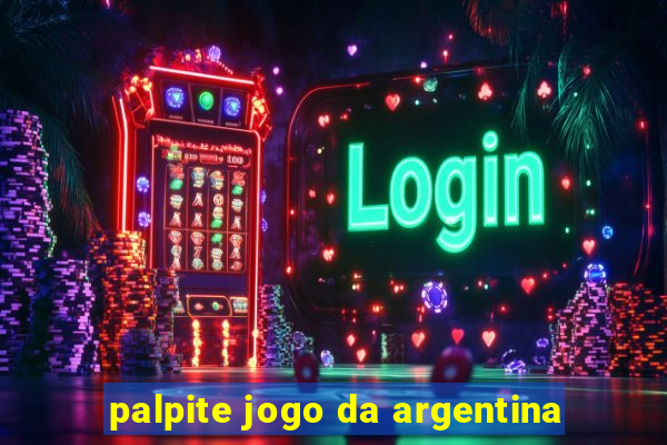 palpite jogo da argentina