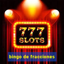 bingo de fracciones