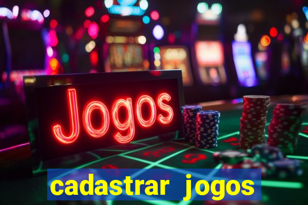 cadastrar jogos online caixa