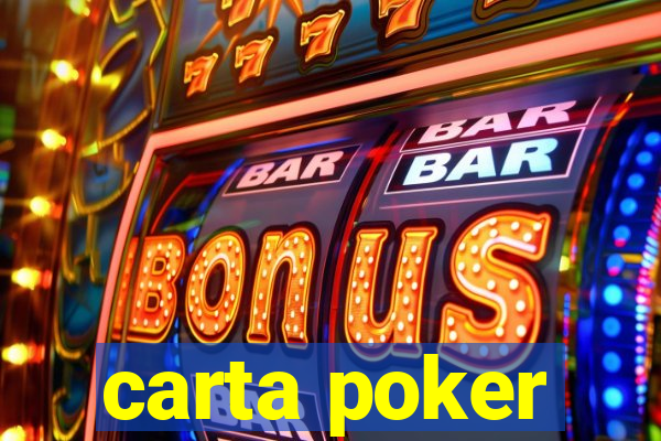 carta poker