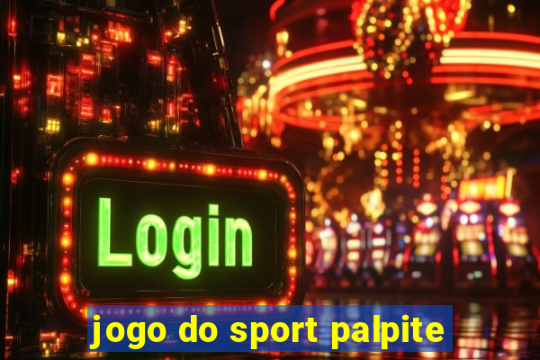 jogo do sport palpite