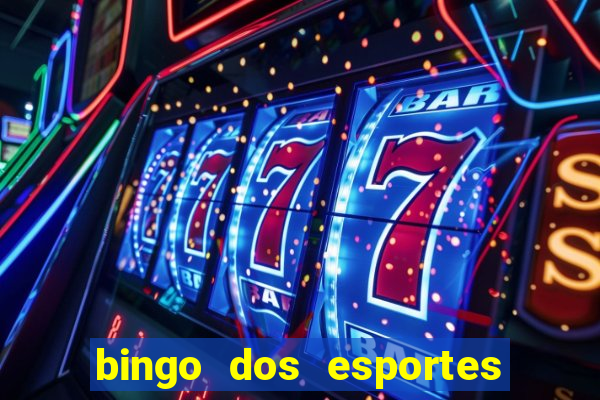 bingo dos esportes para imprimir