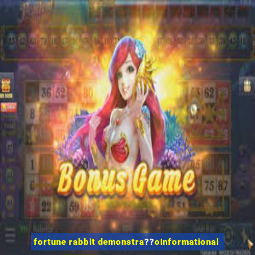 fortune rabbit demonstra??oInformational