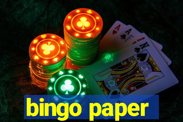 bingo paper