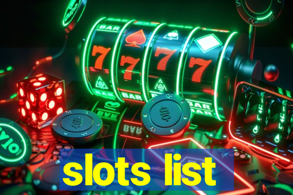 slots list