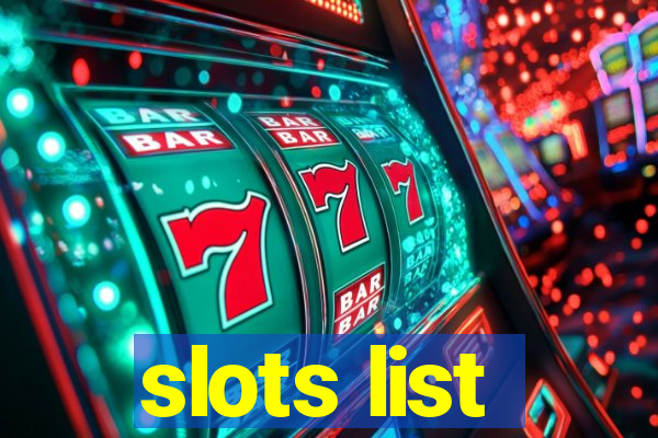 slots list