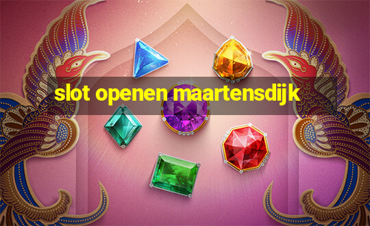 slot openen maartensdijk