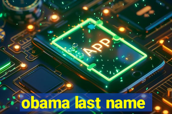 obama last name