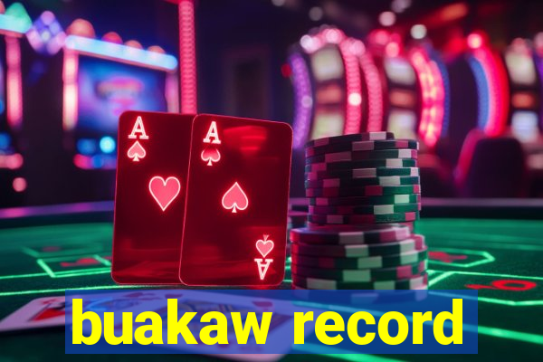 buakaw record