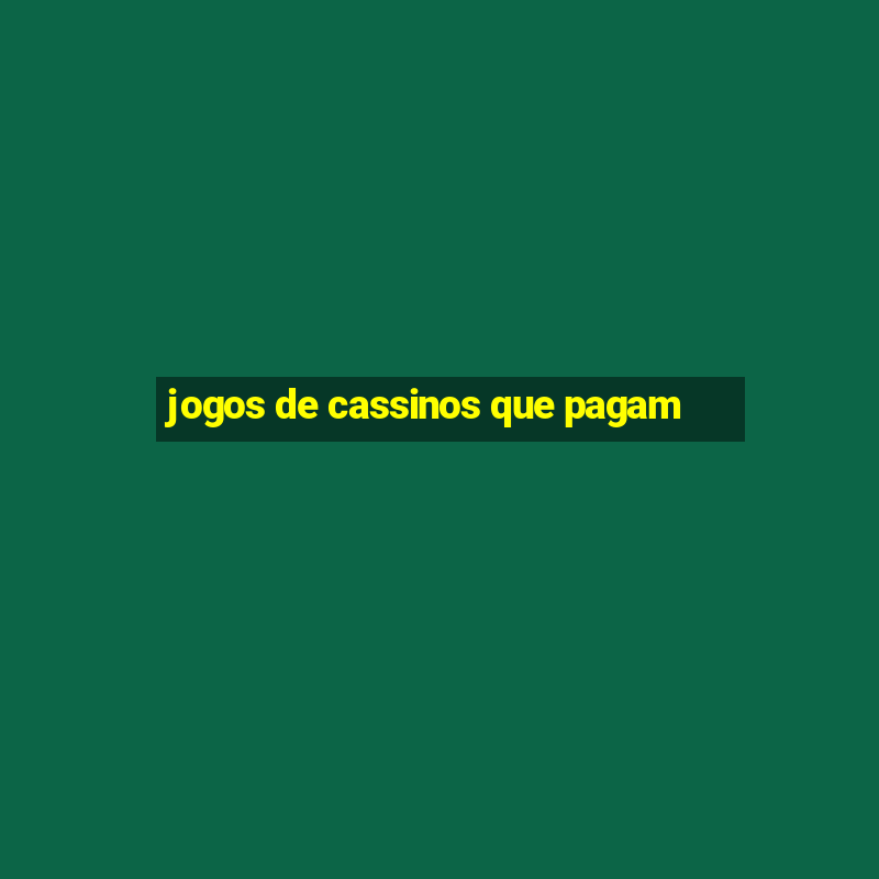 jogos de cassinos que pagam