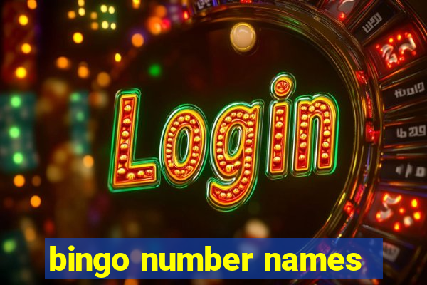 bingo number names