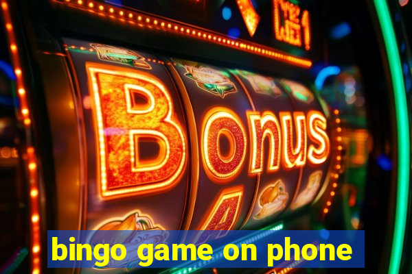 bingo game on phone