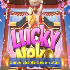 bingo cha de bebe safari