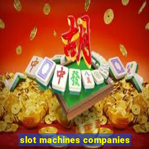 slot machines companies