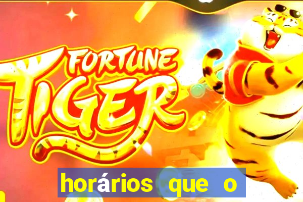 horários que o fortune rabbit paga