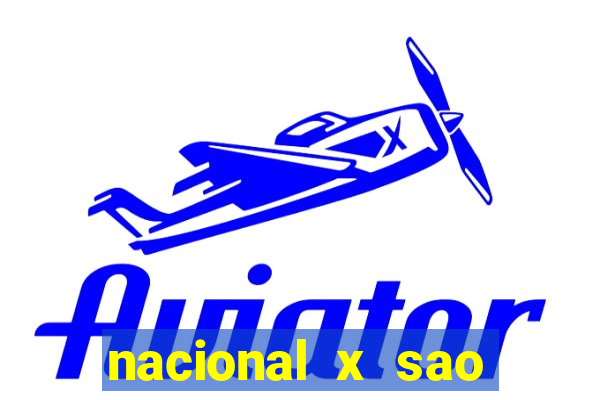 nacional x sao paulo palpites