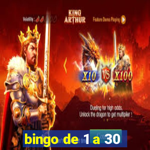 bingo de 1 a 30