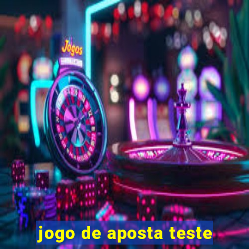 jogo de aposta teste