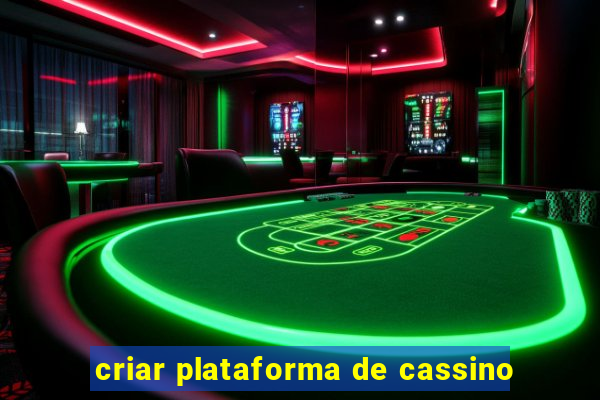 criar plataforma de cassino