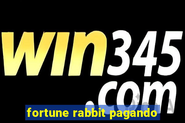 fortune rabbit pagando