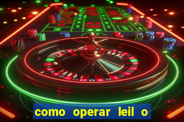 como operar leil o de abertura mini indice