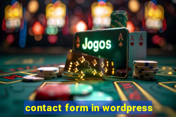 contact form in wordpress