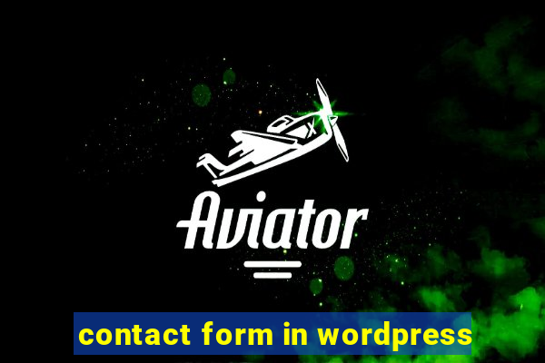 contact form in wordpress