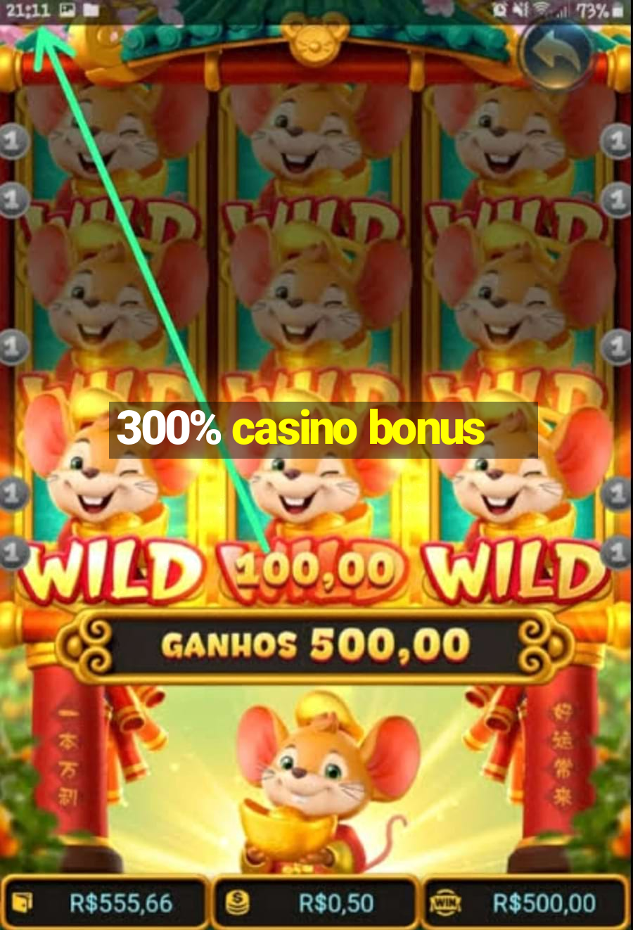 300% casino bonus