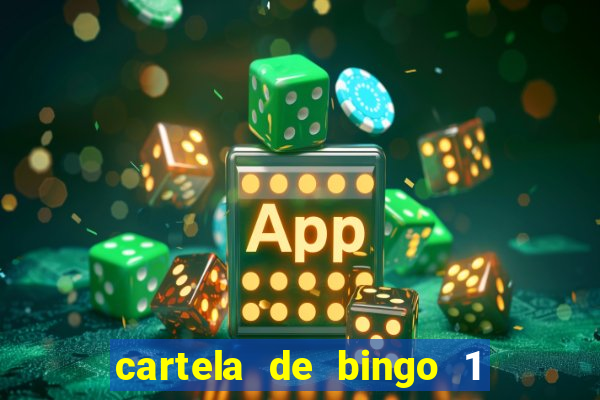 cartela de bingo 1 a 50