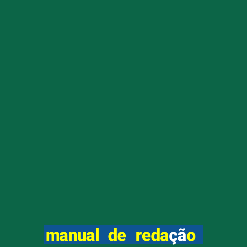 manual de redação folha de são paulo pdf