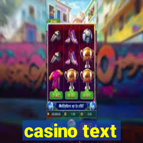 casino text