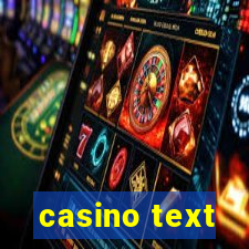 casino text