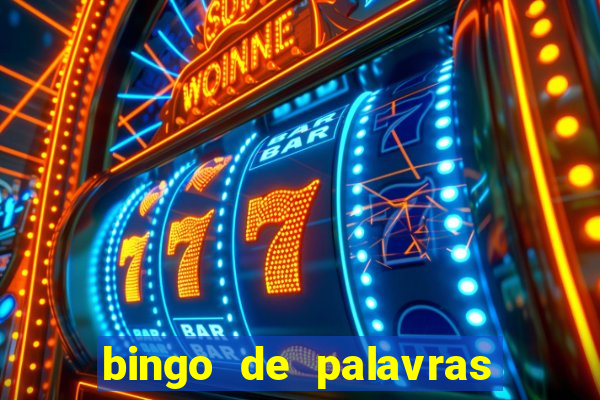 bingo de palavras 4 ano