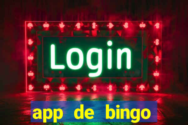 app de bingo valendo dinheiro