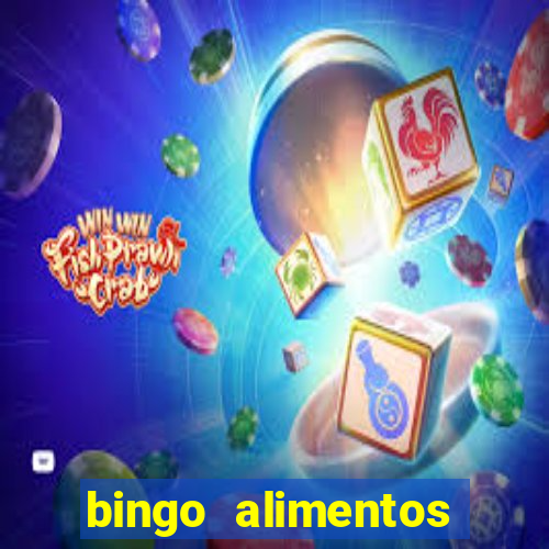 bingo alimentos para imprimir