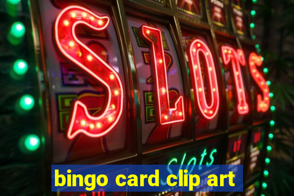 bingo card clip art