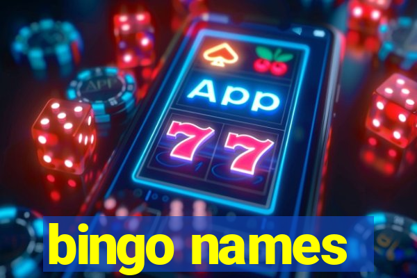 bingo names