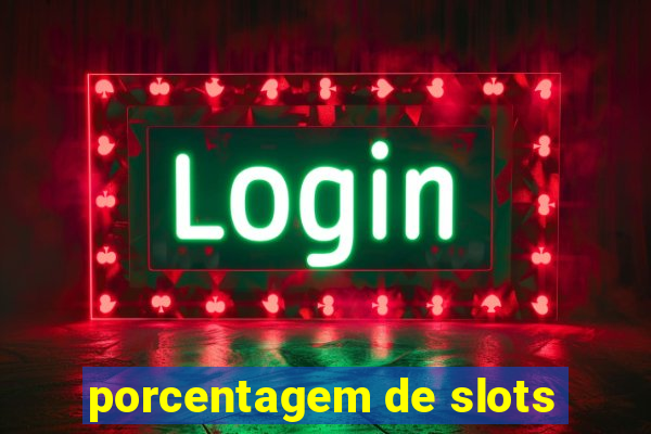 porcentagem de slots