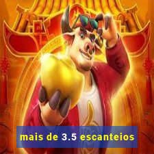 mais de 3.5 escanteios