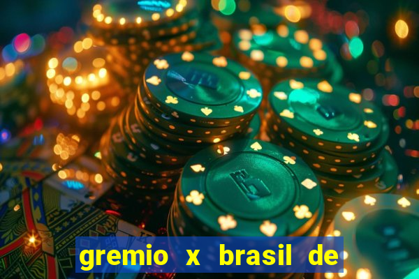 gremio x brasil de pelotas palpite